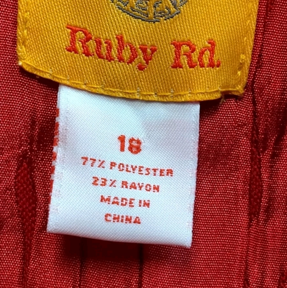 Ruby Rd. Red Quilted Jacket - Picture 6 of 9